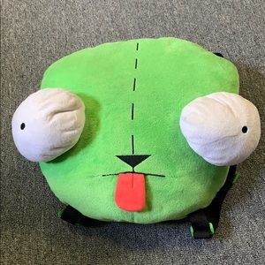 Invader Zim Gir plush head backpack